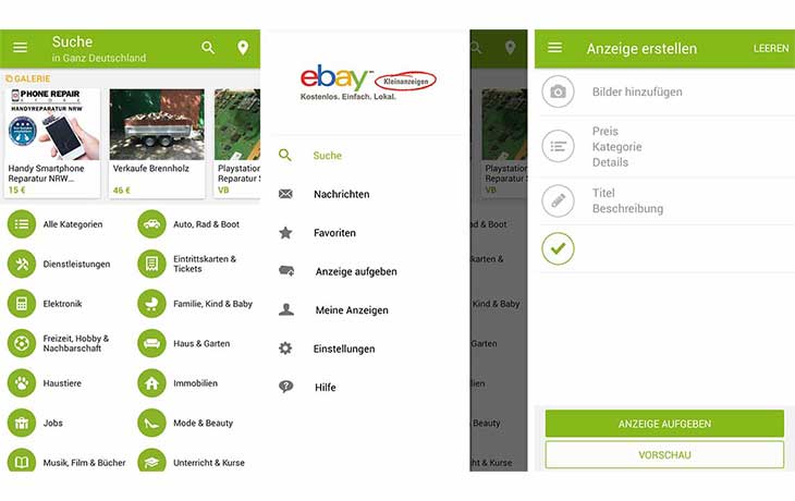 Ebay Kleinanzeigen App Screenshot