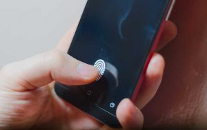 Fingerabdruckscanner im Smartphone