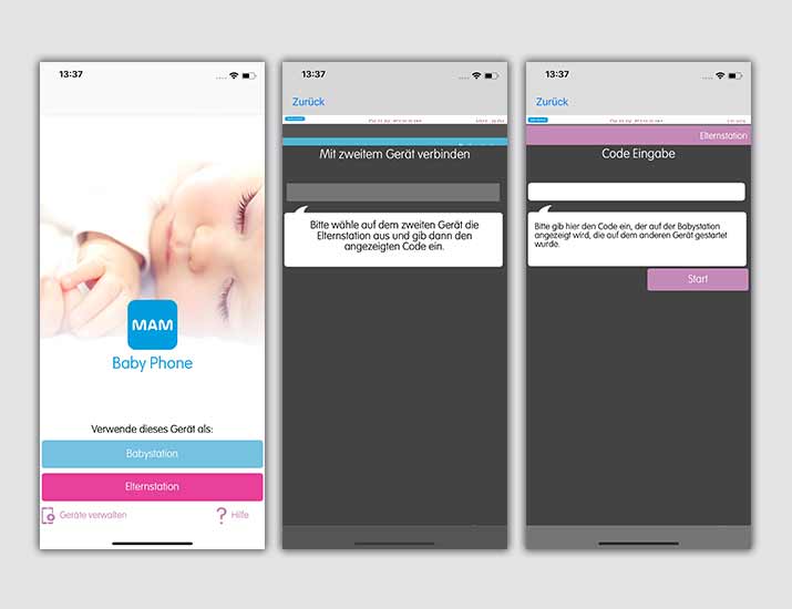 Screenshots MAM Baby Phone Babyphone Apps