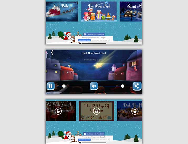 Weihnachtslieder: 3 beste Apps