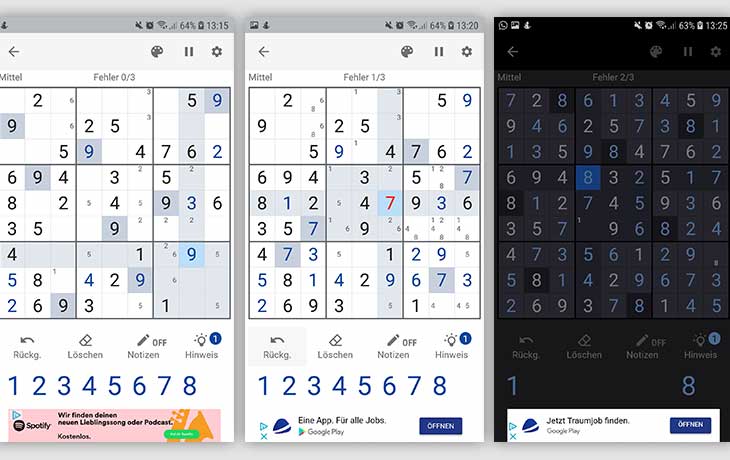 Sudoku App für jede Generation