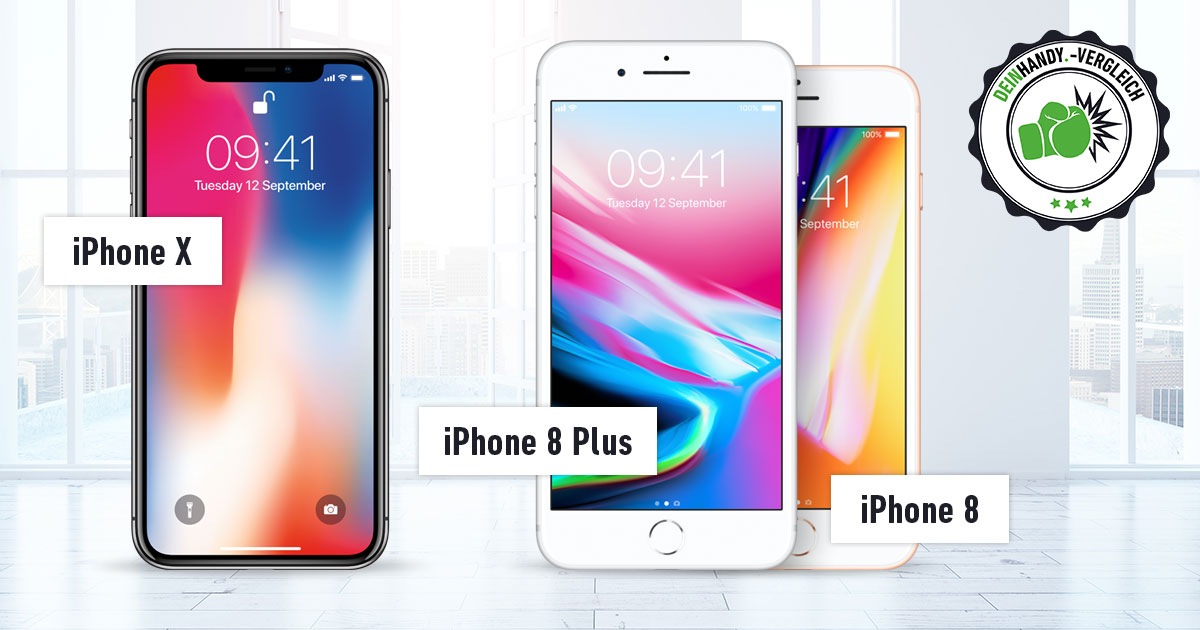iPhone 8 (Plus) vs. iPhone X: Apple im Vergleich