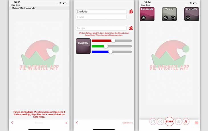 Die Wichtel App (für iOS): Die Einfache