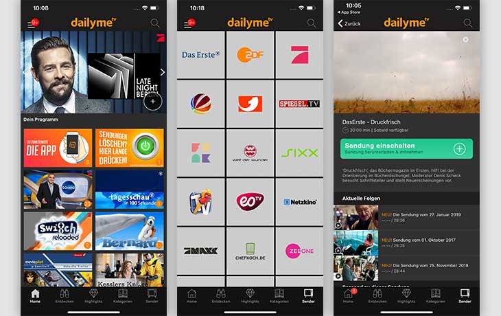 TV-Apps: dailyme