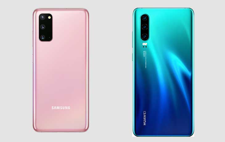 samsung galaxy s20 vs huawei p30 pro