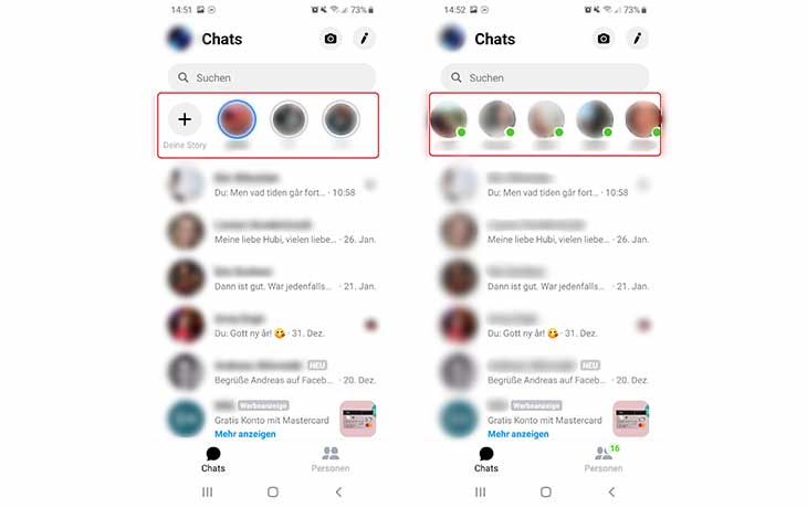 Facebook bei sieht screenshots man Instagram: Benachrichtigung
