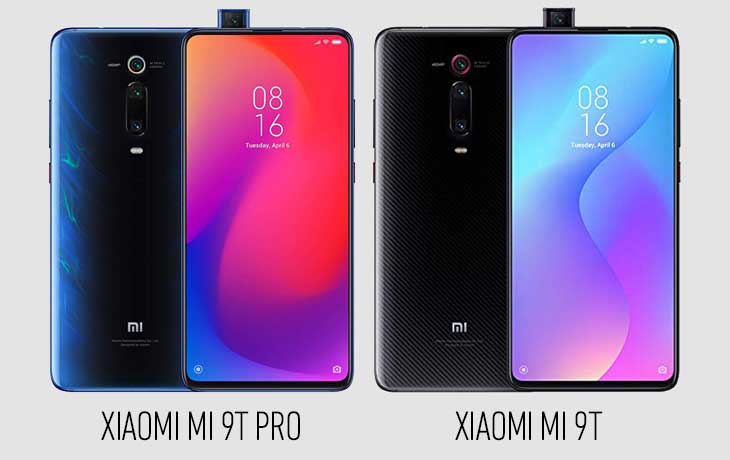 Xiaomi Mi 9T Pro und Xiaomi Mi 9T Vorder und Rückseite