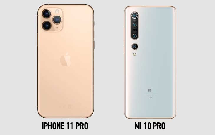 Xiaomi Mi 10 Pro vs. iPhone 11 Pro: Rückseite