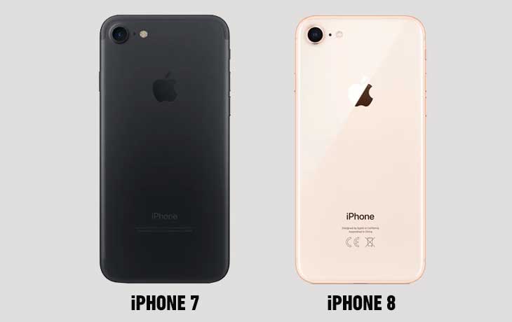 iPhone 8 und iPhone 7 Rückseiten