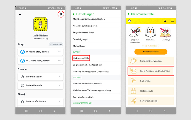 Snapchat löschen App 1