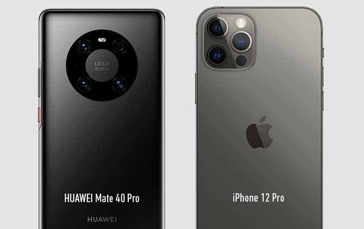 HUAWEI Mate 40 Pro vs. iPhone 12 Pro